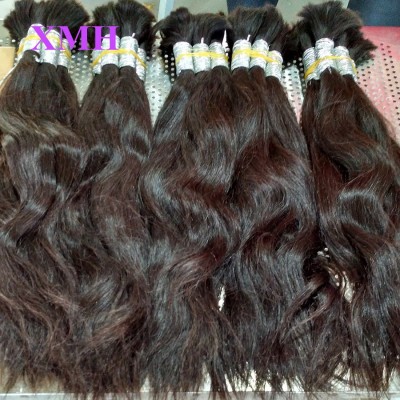 Wholesale Human Hair Bulk Cheap Indian Remy Hair Natural Wave Virgin Hair