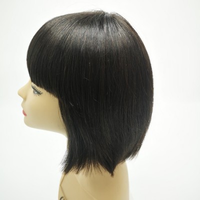 Mink Brazilian Hair Vendor Straight Hair Wigs Cheap Human Hair 12 Inch Bob Wig For Beauty