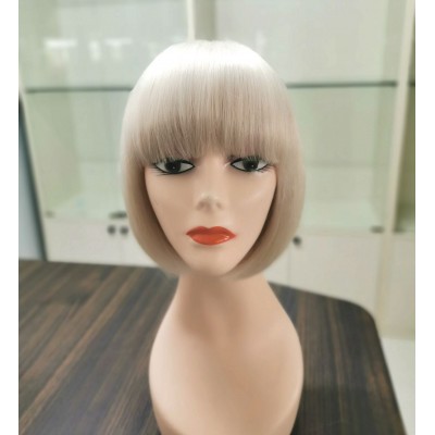 Blonde Color 60 Bob Wig Human Hair, Brazilian Full Lace Human Hair Wig,10 Inch 60 Virgin Hair Human Hair Full Lace Wig