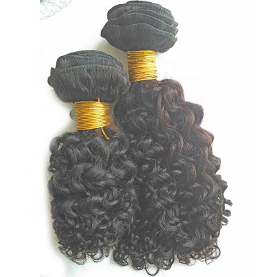 Hot Sale Wholesale Virgin Peruvian Human Hair Weft Weaving Curly Hair Bundle