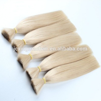 Best Quality Virgin European Blonde Human Hair Bulk Extension for Braiding