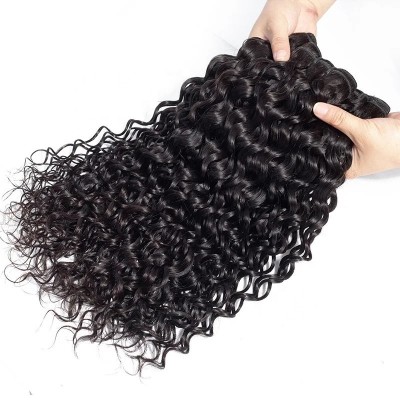 Brazilian Virgin Hair Weave Top Quality Italy Curly Natural Black Human Hair Flat Weft for Black Women